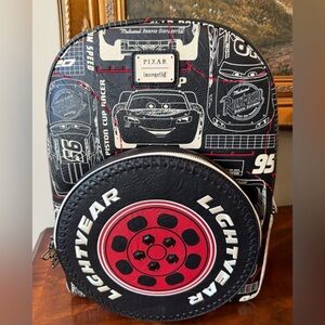 NWT Cars Lightning McQueen Full-Size Backpack